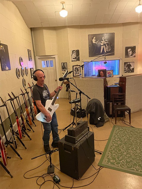 Guitarist Performing